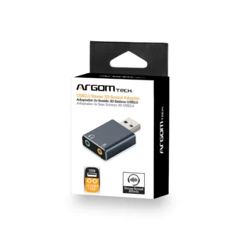 ADAPTADOR DE AUDIO USB A JACK 3.5 MM ARGOM ARG-CB-0067
