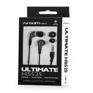 AURICULAR ERGONÓMICO NEGRO ARGOM ARG-HS-0525B
