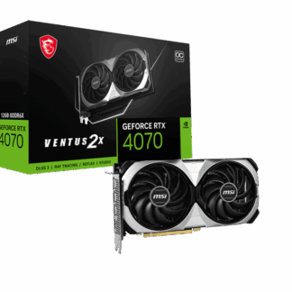 TARJETA DE VIDEO MSI RTX 4070 VENTUS 2X E1 OC 12GB GDDR6X HDMI DP PCI-E 4.0