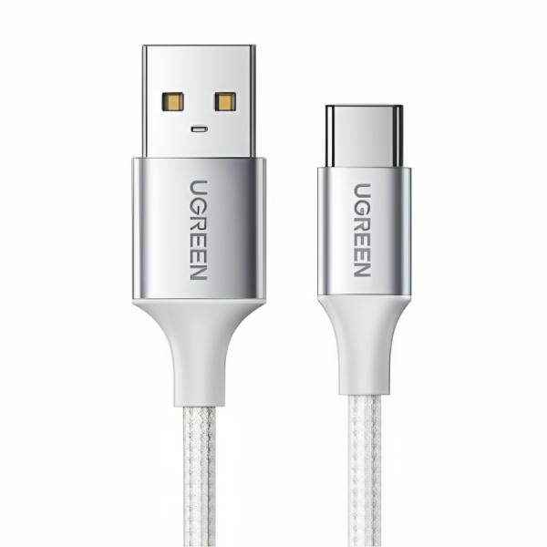 CABLE UGREEN USB-A A USB-C 1.5M BLANCO US288 - Image 2