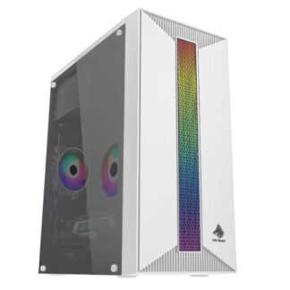 CASE GAMING EAGLE WARRIOR CM16KTRA002C MINI TOWER MICRO-ATX ACRÍLICO BLANCO CON VENTILADOR 120MM