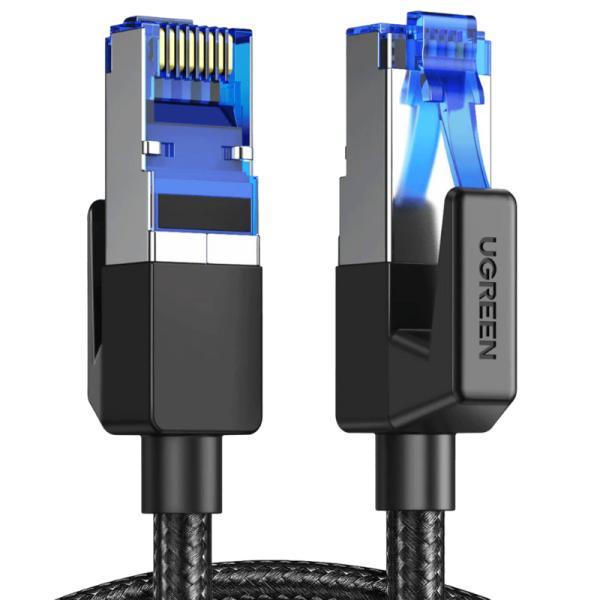 CABLE DE RED UGREEN CAT8 40Gbps 2M NEGRO NW153 - Image 3