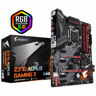 TARJETA MADRE GIGABYTE Z370 AORUS GAMING 3 DDR4 LGA1151 ATX RGB FUSION