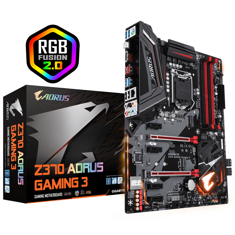 TARJETA MADRE GIGABYTE Z370 AORUS GAMING 3 DDR4 LGA1151 ATX RGB FUSION