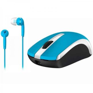 COMBO GENIUS MH-8100 MOUSE INALÁMBRICO + AURICULAR IN-EAR AZUL