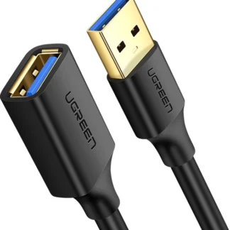 CABLE UGREEN USB-A A USB-A 3.0 2M NEGRO US129