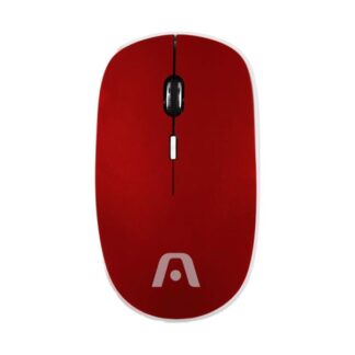 MOUSE ARGOM INALÁMBRICO USB ROJO 1600 DPI
