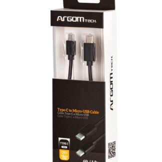 CABLE ARGOM USB TYPE-C A MICRO USB MACHO A MACHO 1.8M ARG-CB-0065