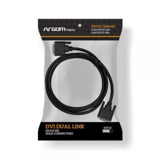 CABLE DE VIDEO ARGOM DVI-D A DVI-D 1.8M NEGRO ARG-CB-1301