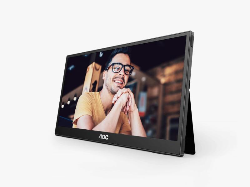 MONITOR PORTÁTIL AOC 16T3E 15.6" FULL HD IPS USB-C X2 NEGRO