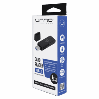 LECTOR DE TARJETAS UNNO TEKNO USB 3.0 UNIVERSAL NEGRO CR1004BK