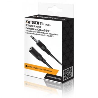 CABLE EXTENSOR DE AUDIO 3.5MM MACHO A HEMBRA ARGOM ARG-CB-0038