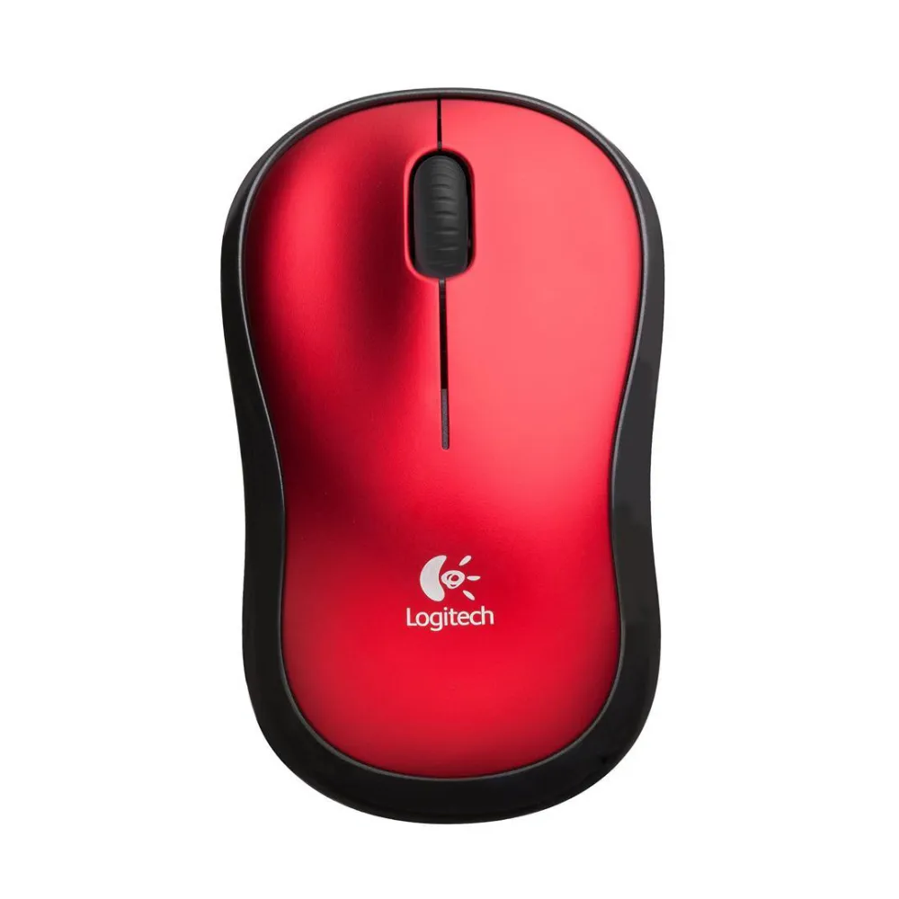 MOUSE LOGITECH M185 INALÁMBRICO USB ROJO 1000 DPI