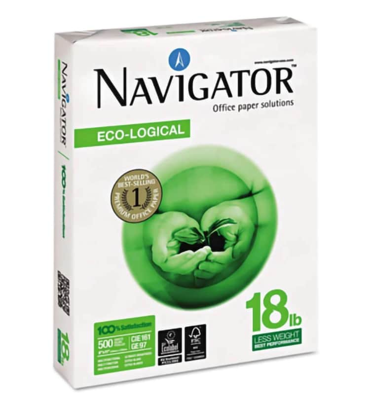 RESMA DE PAPEL NAVIGATOR 8.5x11" 500 HOJAS GE97/CI1161