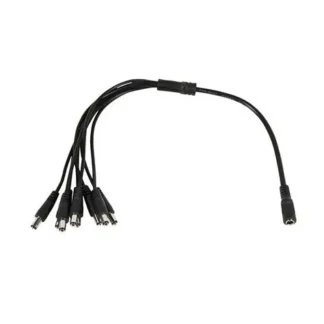 CABLE DIVISOR DC TIPO PULPO 1 A 8 PARA 8 CÁMARAS DE SEGURIDAD