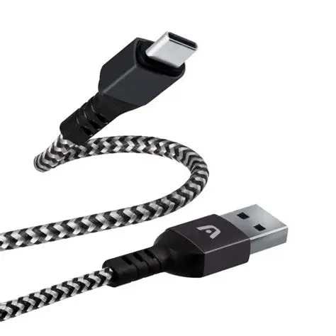 CABLE ARGOM DURA FORMA TYPE-C A USB 1.8M NEGRO ARG-CB-0025BK - Image 2