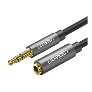 CABLE AUXILIAR UGREEN 3.5MM A 3.5MM 2M NEGRO AV118