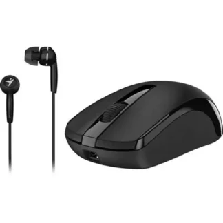 COMBO GENIUS MH-8100 MOUSE INALÁMBRICO + AURICULAR IN-EAR NEGRO