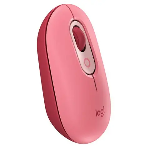 MOUSE LOGITECH POP INALÁMBRICO BLUETOOTH + USB HEARTBREAKER ROSA CON EMOJIS - Image 2