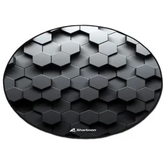 ALFOMBRILLA PARA SILLA GAMER SHARKOON SFM11 HEX 120x120cm NEGRO HEXAGONAL 3D
