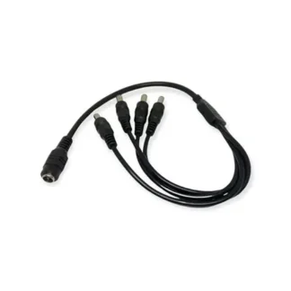 CABLE DIVISOR DC TIPO PULPO 1 A 4 PARA 4 CÁMARAS DE SEGURIDAD