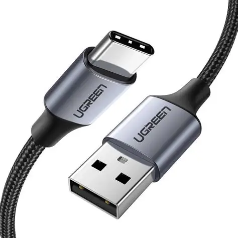 CABLE UGREEN USB-A A USB-C 3A 1M NEGRO US288