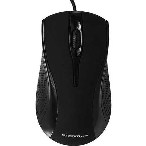 MOUSE ARGOM MAXI USB NEGRO ALÁMBRICO