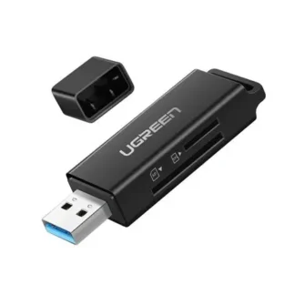 LECTOR DE TARJETAS UGREEN USB 3.0 SD/TF NEGRO CM104