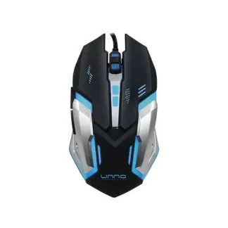 MOUSE GAMER UNNO TEKNO BRAVE USB NEGRO 2400 DPI LED