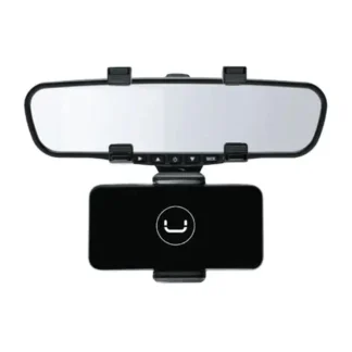 SOPORTE UNNO TEKNO PARA CELULAR EN ESPEJO RETROVISOR CH3008BK NEGRO