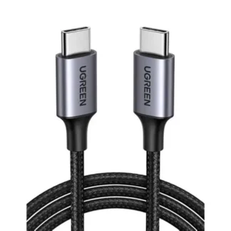 CABLE UGREEN USB-C A USB-C 1M GRIS/NEGRO US261