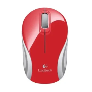 MOUSE LOGITECH M187 INALÁMBRICO MINI USB ROJO 1000 DPI