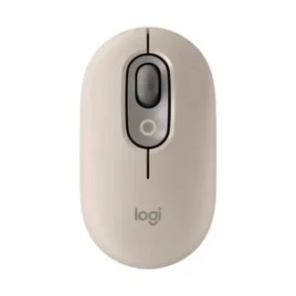 MOUSE LOGITECH POP MOUSE INALÁMBRICO MIST SAND BLUETOOTH + USB 4000 DPI