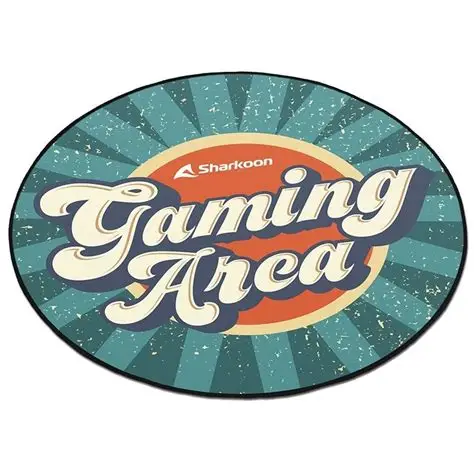 ALFOMBRILLA PARA SILLA GAMER SHARKOON SFM11 GAMING AREA 120x120cm VERDE/AMARILLO