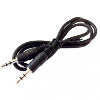 CABLE DE AUDIO AUXILIAR 3.5MM MACHO-MACHO 1.2M NEGRO AUX002