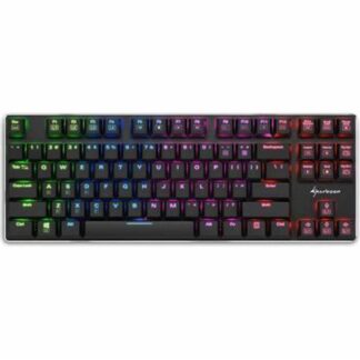 TECLADO GAMING SHARKOON PUREWRITER TKL MECANICO RED SWITCH INGLES BLACK