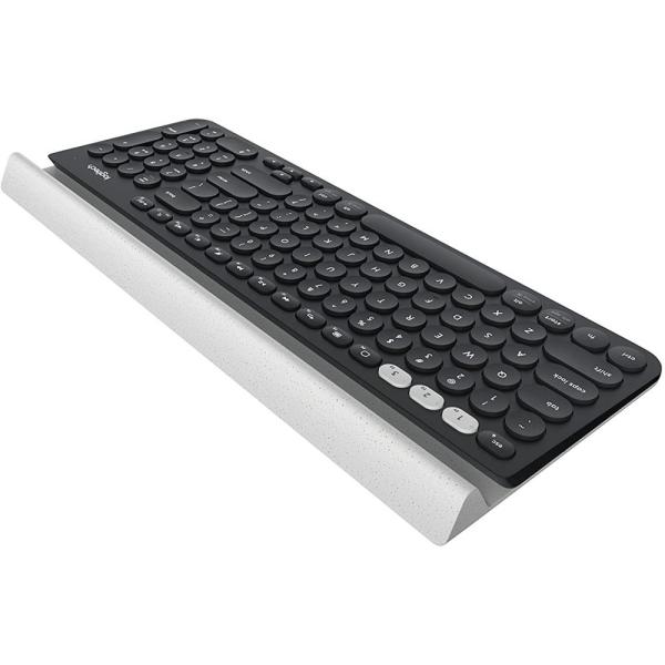TECLADO LOGITECH INALAMBRICO K780 MULTI-DEVICE CON SOPORTE PARA TABLET DARK GREY /SPECKLED WHITE