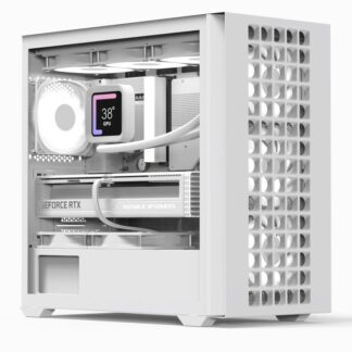 CASE GAMING RGB AEROCOOL D302A-G-WT-V1 MINI TOWER BLANCO VIDRIO TEMPLADO 4 VENTILADORES