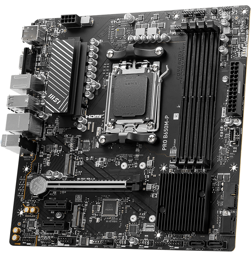 TARJETA MADRE MSI PRO B650M-P DDR5 AM5 MICRO-ATX