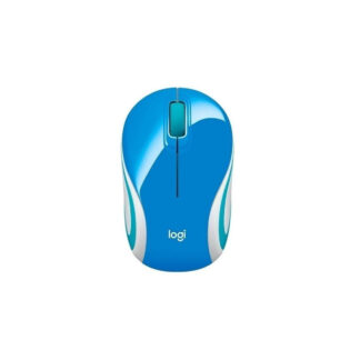 MOUSE LOGITECH M187 INALÁMBRICO MINI USB AZUL 1000 DPI