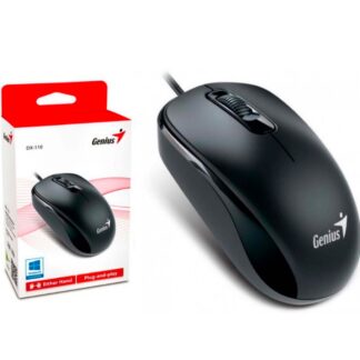 MOUSE GENIUS DX-110 ALÁMBRICO USB-C NEGRO 1200 DPI