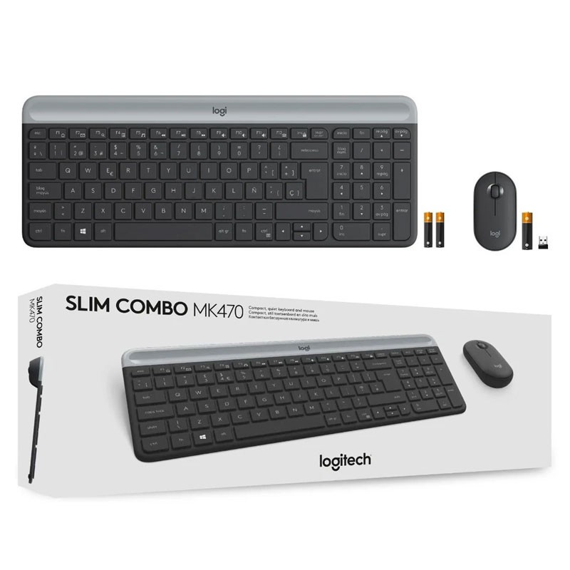 TECLADO Y MOUSE LOGITECH SLIM MK470