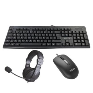 COMBO GAMER NOVA USB KB5982U0001C: TECLADO + MOUSE + HEADSET