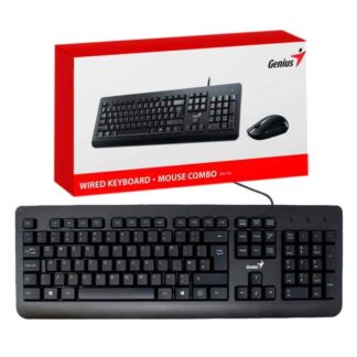 COMBO TECLADO Y MOUSE GENIUS KM-160 SP USB NEGRO