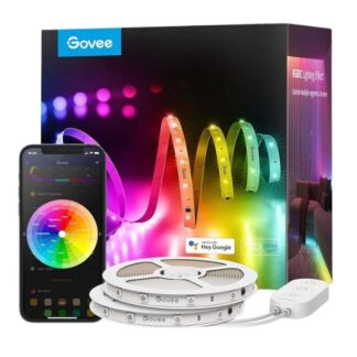 LUCES GOVEE H612A BASIC WIFI RGBIC + BLUETOOTH LED STRIP WITH PROTECTIVE COATING 5 METROS