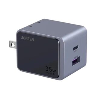 CARGADOR DE PARED UGREEN X507 NEXODE S 35W USB-A + USB-C GRIS