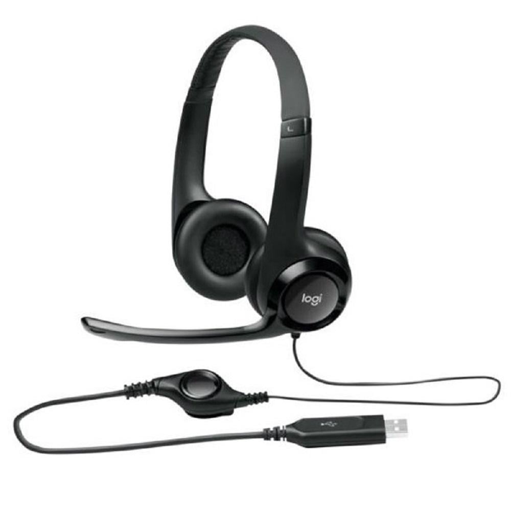 HEADSET CON MICRÓFONO LOGITECH H390 BLACK USB - Image 2
