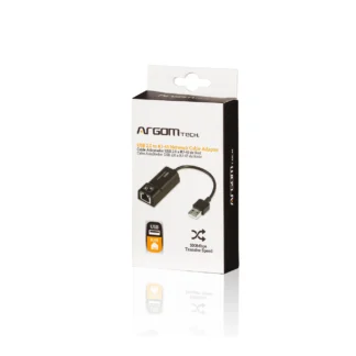 ADAPTADOR DE RED ARGOM USB 2.0 A RJ45 15CM ARG-CB-0045