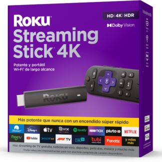 DISPOSITIVO DE TRANSMISIÓN ROKU STICK HD 2025 CON CONTROL POR VOZ  NEGRO