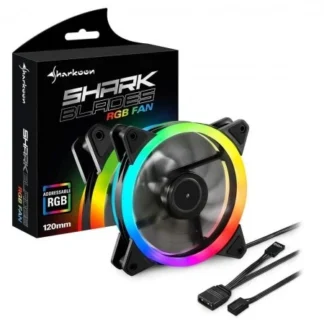 ABANICO GAMER SHARKOON SHARK BLADES RGB 120MM